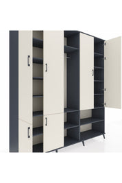 Hyperion Dolap 15 Raflı 5 Kapaklı Tek Askılı 220x44x243 - S553M021V14B