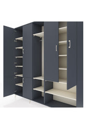 Hyperion Dolap 15 Raflı 5 Kapaklı Tek Askılı 220x44x243 - S553M021V16B