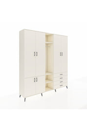 Hyperion Dolap 14 Raflı 4 Çekmeceli Tek Askılı 220x44x243 - S553M022V04B