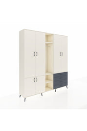 Hyperion Dolap 14 Raflı 4 Çekmeceli Tek Askılı 220x44x243 - S553M022V05B