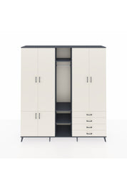 Hyperion Dolap 14 Raflı 4 Çekmeceli Tek Askılı 220x44x243 - S553M022V13B