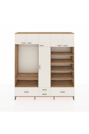 Hyperion Dolap 18 Raflı 4 Çekmeceli Tek Askılı 220x44x243 - S553M024V22B
