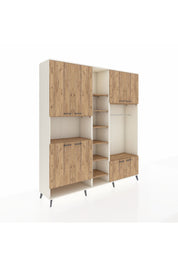 Hyperion Dolap 18 Raflı 8 Kapaklı Tek Askılı 220x44x243 - S553M025V03B