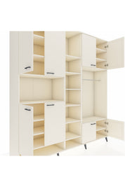 Hyperion Dolap 18 Raflı 8 Kapaklı Tek Askılı 220x44x243 - S553M025V04B