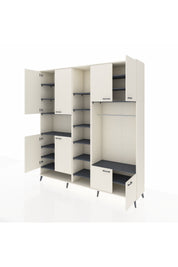 Hyperion Dolap 18 Raflı 8 Kapaklı Tek Askılı 220x44x243 - S553M025V05B