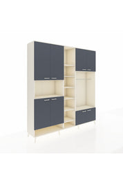 Hyperion Dolap 18 Raflı 8 Kapaklı Tek Askılı 220x44x243 - S553M025V07B