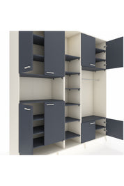 Hyperion Dolap 18 Raflı 8 Kapaklı Tek Askılı 220x44x243 - S553M025V08B