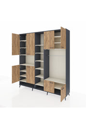 Hyperion Dolap 18 Raflı 8 Kapaklı Tek Askılı 220x44x243 - S553M025V10B