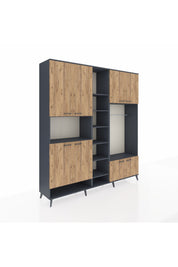 Hyperion Dolap 18 Raflı 8 Kapaklı Tek Askılı 220x44x243 - S553M025V11B