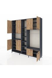 Hyperion Dolap 18 Raflı 8 Kapaklı Tek Askılı 220x44x243 - S553M025V11B