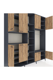 Hyperion Dolap 18 Raflı 8 Kapaklı Tek Askılı 220x44x243 - S553M025V11B
