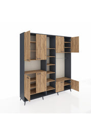 Hyperion Dolap 18 Raflı 8 Kapaklı Tek Askılı 220x44x243 - S553M025V12B