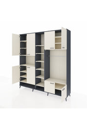 Hyperion Dolap 18 Raflı 8 Kapaklı Tek Askılı 220x44x243 - S553M025V13B