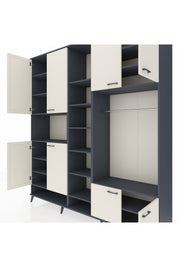 Hyperion Dolap 18 Raflı 8 Kapaklı Tek Askılı 220x44x243 - S553M025V14B