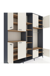 Hyperion Dolap 18 Raflı 8 Kapaklı Tek Askılı 220x44x243 - S553M025V15B