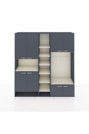 Hyperion Dolap 18 Raflı 8 Kapaklı Tek Askılı 220x44x243 - S553M025V16B