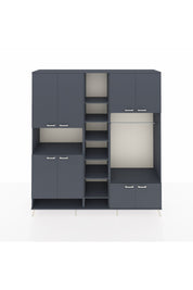Hyperion Dolap 18 Raflı 8 Kapaklı Tek Askılı 220x44x243 - S553M025V17B
