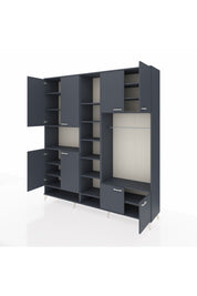 Hyperion Dolap 18 Raflı 8 Kapaklı Tek Askılı 220x44x243 - S553M025V17B