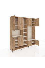 Hyperion Dolap 18 Raflı 8 Kapaklı Tek Askılı 220x44x243 - S553M025V19B