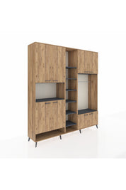 Hyperion Dolap 18 Raflı 8 Kapaklı Tek Askılı 220x44x243 - S553M025V20B