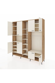 Hyperion Dolap 18 Raflı 8 Kapaklı Tek Askılı 220x44x243 - S553M025V22B