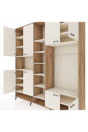 Hyperion Dolap 18 Raflı 8 Kapaklı Tek Askılı 220x44x243 - S553M025V22B