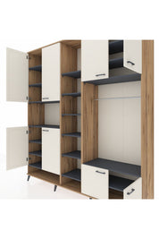Hyperion Dolap 18 Raflı 8 Kapaklı Tek Askılı 220x44x243 - S553M025V23B