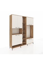 Hyperion Dolap 18 Raflı 8 Kapaklı Tek Askılı 220x44x243 - S553M025V24B