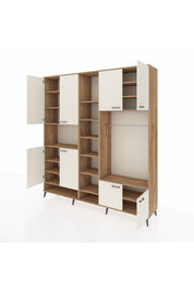 Hyperion Dolap 18 Raflı 8 Kapaklı Tek Askılı 220x44x243 - S553M025V24B