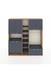 Hyperion Dolap 18 Raflı 8 Kapaklı Tek Askılı 220x44x243 - S553M025V26B