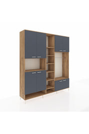 Hyperion Dolap 18 Raflı 8 Kapaklı Tek Askılı 220x44x243 - S553M025V27B