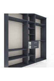 Hyperion Dolap 10 Raflı 2 Çekmeceli 3 Askılı 220x44x243 - S553M026V17B