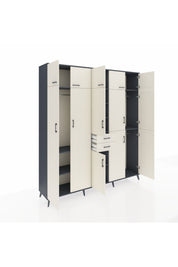 Hyperion Dolap 10 Raflı 2 Çekmeceli 3 Askılı 220x44x243 - S553M027V13B