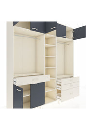Hyperion Dolap 11 Raflı 4 Çekmeceli 2 Askılı 220x44x243 - S553M030V07B