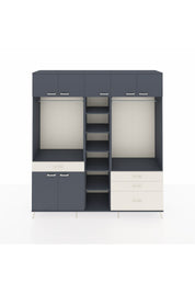 Hyperion Dolap 11 Raflı 4 Çekmeceli 2 Askılı 220x44x243 - S553M030V16B