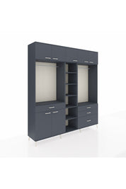 Hyperion Dolap 11 Raflı 4 Çekmeceli 2 Askılı 220x44x243 - S553M030V17B