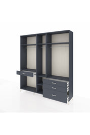Hyperion Dolap 7 Raflı 4 Çekmeceli 3 Askılı 220x44x243 - S553M031V17B