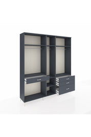 Hyperion Dolap 7 Raflı 4 Çekmeceli 3 Askılı 220x44x243 - S553M031V17B
