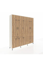 Hyperion Dolap 8 Raflı 4 Çekmeceli 3 Askılı 220x44x243 - S553M032V03B