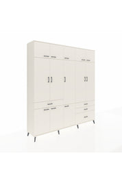 Hyperion Dolap 8 Raflı 4 Çekmeceli 3 Askılı 220x44x243 - S553M032V04B