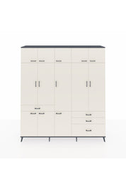 Hyperion Dolap 8 Raflı 4 Çekmeceli 3 Askılı 220x44x243 - S553M032V13B