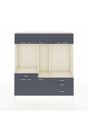 Hyperion Dolap 8 Raflı 4 Çekmeceli 3 Askılı 220x44x243 - S553M033V08B