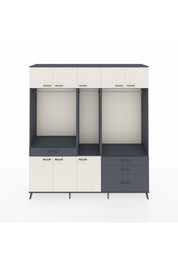 Hyperion Dolap 8 Raflı 4 Çekmeceli 3 Askılı 220x44x243 - S553M033V14B