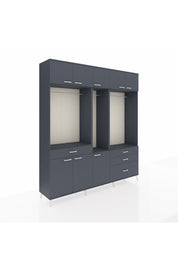 Hyperion Dolap 8 Raflı 4 Çekmeceli 3 Askılı 220x44x243 - S553M033V17B