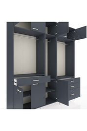 Hyperion Dolap 8 Raflı 4 Çekmeceli 3 Askılı 220x44x243 - S553M033V17B
