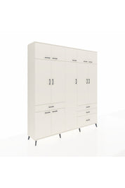 Hyperion Dolap 11 Raflı 4 Çekmeceli 2 Askılı 220x44x243 - S553M029V04B