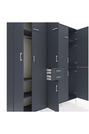 Hyperion Dolap 10 Raflı 2 Çekmeceli 3 Askılı 220x44x243 - S553M027V17B