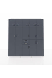 Hyperion Dolap 10 Raflı 2 Çekmeceli 3 Askılı 220x44x243 - S553M027V17B