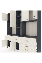 Hyperion Dolap 10 Raflı 6 Çekmeceli 8 Kapaklı 220x44x243 - S553M035V13B