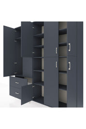 Hyperion Dolap 12 Raflı 2 Çekmeceli Tek Askılı 220x44x243 - S553M037V17B